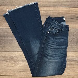 KANCAN Dark Wash Flare Jeans